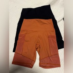 Set of 2 Aerie Mesh Pocket Bike Shorts